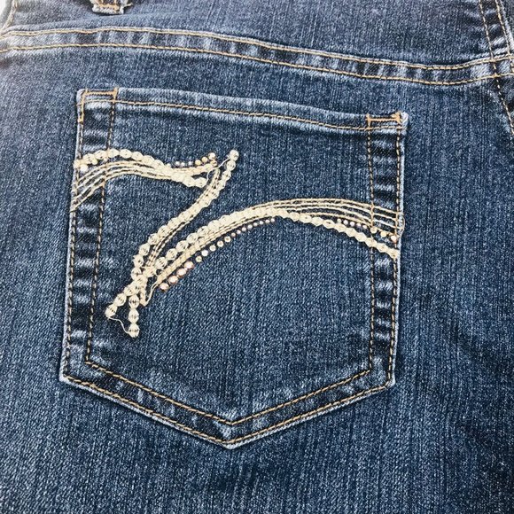 Gloria Vanderbilt Women's Size 16 Petite Denim Blue Jean Preowned Good Condition - Picture 12 of 15